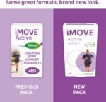 iMOVE Active, Natural Joint Care Supplements for Men & Women, Includes Glucosamine HCl, Green Lipped Mussel, Hyraluronic Acid, Vitamin E and C and Manganese, 60 Tablets - Image 5