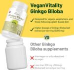 Ginkgo Biloba 6,000mg Tablets - Ginko Biloba High Strength Herbal Supplement - Memory Supplement for Brain and Focus - Image 3