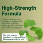 Ginkgo Biloba 6,000mg Tablets - Ginko Biloba High Strength Herbal Supplement - Memory Supplement for Brain and Focus - Image 4