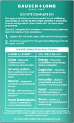 Ocuvite Complete 50+ Eye Supplement - Supports The Visual System & 50+ Wellbeing by Bausch + Lomb – Lutein and Zeaxanthin Supplement with Omega 3 DHA & EPA, Vitamin B6 & Vitamin D, 2 Capsules Per Day - Image 4