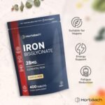 Iron Tablets High Strength 28mg | 400 Tablets (6+ Months Supply) | Supplement for Men & Women | Elemental Iron from Ferrous Bisglycinate | by Horbaach - Image 5