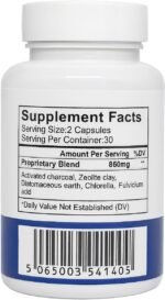 Paracleanse Balance – Stage 3 Binder Complex | Activated Charcoal, chlorella | 60 Vegan Capsules | UK Made | Clean Label Herbal Supplement - Image 4
