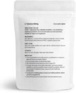 L-Tyrosine 500mg Capsules (V) Free Form Amino Acid, Stress, Focus, Memory, Mental Performance, UK (Pack of 180) - Image 3
