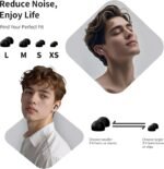 Ear Plugs for Sleep, 60dB+ Noise Cancelling Reusable Silicone Earplugs with 8 Sizes (XS/S/M/L) & Carry Case – Luxury Ergonomic Design Hearing Protection for Sleeping, Travel, Work & Concerts - Image 4