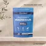 Magnesium Tablets 600mg | High Strength Elemental Magnesium Supplement for Men & Women | 90 Vegan Tablets | by Horbaach - Image 5