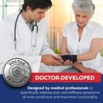 Doctor Developed Wrist Supports - For carpal tunnel, wrist injuries, arthritis, hand support - Wrist brace and Wrist Strap with Handbook (Single) - Image 3