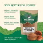 Mushroom Coffee 175g, by Yin & Yang Superfoods (35 Servings), Boost Focus & Immunity | Reishi, Cordyceps, Lion's Mane, Chaga, Brazilian Arabica Instant Coffee | Antioxidant Rich - Image 4