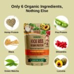 Organic Vegan Protein Powder | Clean and Natural Vegan Protein Shake | Unsweetened | No Flavourings or Artificial Ingredients | Gluten Free Plant Protein Powder 500g - Image 3