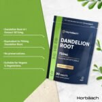 Dandelion Root Tablets 750mg | 3 Month Supply | High Strength Taraxacum Officinale 4:1 Extract | 90 Vegan Capsules | Horbaach - Image 3