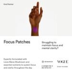 Kind Patches | Focus Patches | Brain Clarity & Cognitive Support | Botanical Plant-Based Formula with Vitamin B Complex, Lion's Mane Mushroom & Megnesium | 30 Vegan Patches - Image 3