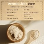 NaturaleBio Organic Lions Mane Powder 100g. Vegan, Gluten-Free, Non-GMO Mushroom. Rich in Bioactive Compounds. Helps Cognitive Function, Gut Health and Immune Support. Easy to Consume - Image 3