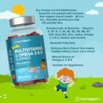 Kids Multivitamin Omega 3 6 9 Gummies | 120 Count | 19 Nutrients with Vitamin A, B12, C, D and Zinc | Natural Berry Flavour | Vegetarian Friendly Formula | by Horbaach - Image 3