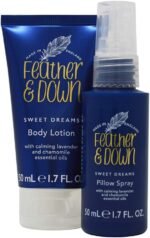 Feather & Down Straight to Sleep Gift Set (50ml Pillow Spray & 50ml Body Lotion) - The perfect sleep duo, infused with lavender & chamomile essential oils. Vegan Friendly & Cruelty Free. - Image 3