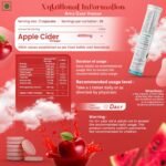 Biovitalia Apple Cider Vinegar Effervescent Tablet (Pack of 3) for Men & Women | Watermelon Flavored | Promote Metabolism, Gut Health & Supports Digestion | Supports Immunity - 15 Tablets Each - Image 3