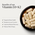 Puresport 4000IU Vitamin D3+K2 (60 Capsules) | Supports Bone Health | Boosts Immune Function | Improves Muscle Recovery | Marine Algae Sourced High Strength Vegan supplement | Informed Sport Certified - Image 4