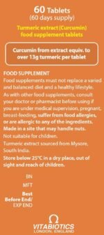Turmeric and Black Pepper Capsules, Vitabiotics Ultra - Image 4