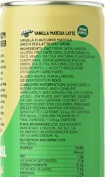 PerfectTed Vanilla Matcha Latte RTD, Ceremonial Grade Japanese, 12 x 250ml Cans, Ready-to-Drink with Gluten-Free Oats | Smooth & Creamy | Dairy-Free | Vegan - Image 3