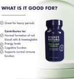 Higher Nature - Gentle Iron Complex - Supports Energy, Cognitive Function & Normal Immune Function - Gentle On The Gut - Gluten Free - Vegan & Vegetarian - 60 Capsules - Image 3