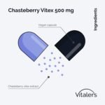 Vitaler's Chasteberry Vitex 500 mg - 60 Capsules, Vegan, 2 Months of Supplementation, No Preservatives, Pure Composition - Image 3