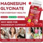 Magnesium Glycinate Gummies, Magnesium Gummies for Kids & Adults, Sleep, Calm & Relaxation Support, Muscle & Energy Boost, 120 Vegan Gummy Supplement, 2 Month Supply - Image 3