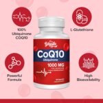 CoQ10 with L-Glutathione 1000mg Capsules - 100% Fermented Coq10 Supplement (2 Pack), High Absorption, Super Strength Coenzyme Q10, Antioxidant Supplements, Soy-Free, Glute-Free, Non-GMO, Vegan - Image 3