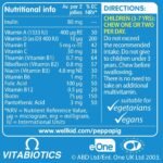 Wellkid Peppa Pig Chewable Gummy Vitamins by Vitabiotics - UK's No. 1 Vitamin Company. Kids Multivitamin formula with Vitamin A B C D and E - Strawberry - Image 3
