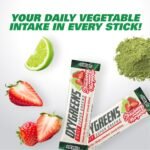 EHP Labs OxyGreens On the Go Superfood Greens Powder Stick Packs (15 Count) - Greens Packets To Go - Spirulina & Chlorella Superfood, Sugar Free, Antioxidants & Immunity Support - Strawberry Margarita - Image 4