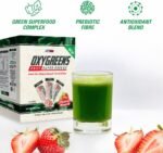 EHP Labs OxyGreens On the Go Superfood Greens Powder Stick Packs (15 Count) - Greens Packets To Go - Spirulina & Chlorella Superfood, Sugar Free, Antioxidants & Immunity Support - Strawberry Margarita - Image 6