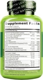 NATURELO Hair, Skin and Nails - with Biotin, Collagen, Omega3 & Vitamin E - Great for Healthy Skin & Hair Growth - Women and Men – 60 Capsules | 1 Month Supply - Image 4