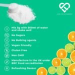 Ultimate Electrolytes Powder, 500mg Sodium, 500mg Potassium, 150mg Magnesium, 150g - 30 Servings, Pink Himalayan Salt For Hydration, Orange & Lime Flavour, Sweetened with Stevia- Love Life Supplements - Image 6