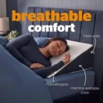 Silentnight Sleep Therapy Wedge Pillow - Memory Foam Ergonomic Soothing Relief - Reduce Aches and Pains Snoring Heartburn Acid Reflux - Post-Surgery Support - Sleeping & Sitting Multiuse Support - Image 5