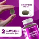 Vitamatic Vegan Thyroid Support Gummies with Iodine & Kelp - 60 Count - Improve Your Energy & Increase Metabolism - Plant Based - Image 4