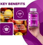 Vitamatic Vegan Thyroid Support Gummies with Iodine & Kelp - 60 Count - Improve Your Energy & Increase Metabolism - Plant Based - Image 5