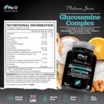 Glucosamine and Chondroitin High Strength Complex - 90 Glucosamine Sulphate Capsules - with Turmeric, MSM, Vitamin C, Zinc & Ginger - Joint Care Supplements for Men & Women - Nu U Nutrition - Image 3
