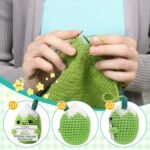 Emotional Support Crochet Matcha – Handmade Positive Energy Gift with Card, Thank You Teacher Present, Birthday Gift for Women & Men, Home or Office Desk Decoration - Image 4