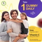 Iron Gummies with Vitamin C – 150 High Strength Iron Supplement for Teens & Adults – Vegan Immunity & Energy Supplement | Natural Cherry Flavour Vitamin Gummies by vh1be - Image 5