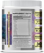 Cosmos Pre-Workout 450g Sports Energy Booster Supplement Powder 300mg Caffeine + Vitamins + Amino Acids for Focus & Endurance 30 Servings (Apple Gummi) - Image 6