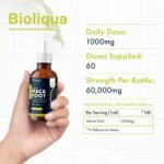 Maca Root Supplement Liquid Drops - High Strength of 60,000mg per 60ml Bottle at 4X Concentration - Vegan - 2 Month Supply of Premium Maca Root Extract - 60 Servings - Made in UK by Balance - Image 3