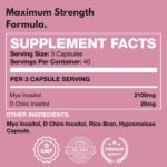 Myo-Inositol & D Chiro Inositol - Supports Women with PCOS -120 Capsules - Promotes Hormonal Balance & Normal Ovarian Function - - Image 3