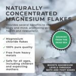 Magnesium Flakes (1KG Bucket) Pure Magnesium Chloride from The Dead Sea - Mineral-Rich Bath Salts for Foot & Muscle Soaks - Improves Sleep, Stress Relief, Joint Health & Skin Hydration - Image 4