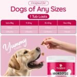 Probiotic Chews for Dogs – Supports Gut Health, Immune System, and Digestion, Healthy Dog Treats with Pumpkin, Vitamins, and Prebiotics - 120 Soft Chews - Image 6