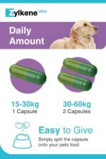 Zylkene Plus Calming Supplement for Large Dogs (30kg-60kg) 450mg | Promotes Relaxation in long-term challenging situations: New Baby, Home Alone, Moving house | Easily administered | 30 capsules - Image 6