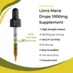 Lions Mane Supplement Liquid 60000mg - 60 Vegan Servings High Strength Lions Mane Mushroom Fruiting Body Extract - 2 Months Supply - Nootropic - Made in The UK by BLACK HAWK - Image 3