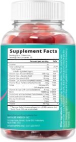 Biotin Hair Growth Vitamin Supplement Gummies with 5000mcg for Women or Men | Added Essential Multivitamins Support Skin Collagen & Nails | Vegan Friendly | Strawberry Flavour (60 Count) - Image 3