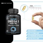 Omega 3 Fish Oil Capsules High Strength - 2,000mg Daily Serving - 33:22 EPA/DHA - 120 Softgel Capsules - SS Sport Supplies - Image 7