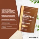 Mushroom Complex 8 | High Strength Lion's Mane Mushroom, Chaga, Cordyceps, Reishi, Shiitake & More | Providing Polysaccharides | 120 Capsules (2 Month Supply) | Vegan | by Horbaach - Image 3