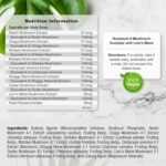 Mushroom Complex 8 | High Strength Lion's Mane Mushroom, Chaga, Cordyceps, Reishi, Shiitake & More | Providing Polysaccharides | 120 Capsules (2 Month Supply) | Vegan | by Horbaach - Image 4
