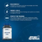 Applied Nutrition L-Arginine Capsules - 1500mg High Strength L Arginine Per Serving, Nitric Oxide Booster for Workout & Performance (60 Servings) - Image 3