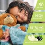 Kids Liposomal Magnesium Glycinate (250 ml) – Great Tasting Mighty Liquid Magnesium Supplement for Children | Sleep, Energy & Brain Support – Vegan, Apple & Blackcurrant - Image 3