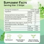 Moringa Strips | Vitamin B12 | Natural Energy Booster | Coenzyme Q10 | Immunity & Vitality Support | Ayurvedic Nutrition Powerhouse | Vitamin B6 | 30 Oral Strips - Image 4